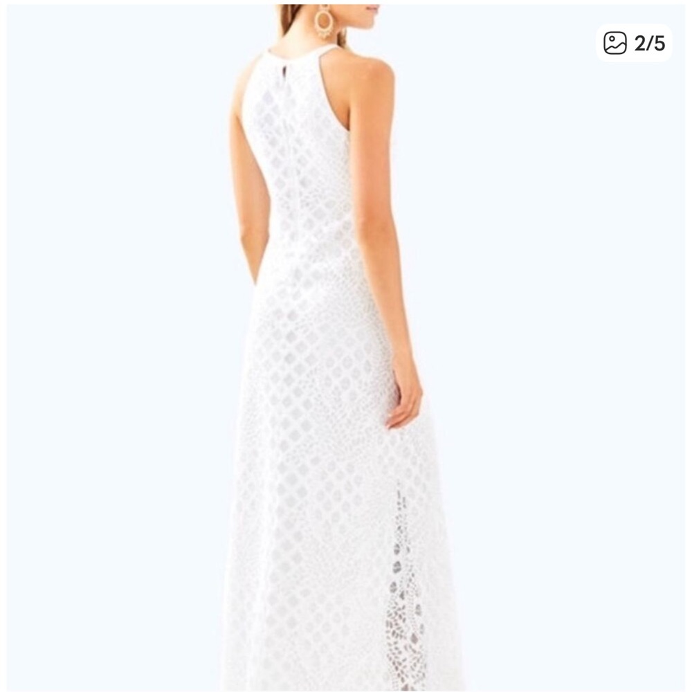 Lilly Pulitzer Pearl White Lace Maxi Dress